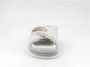 Mou Canvas Sleehak Sandalen met Metalen Logo - Thumbnail 2