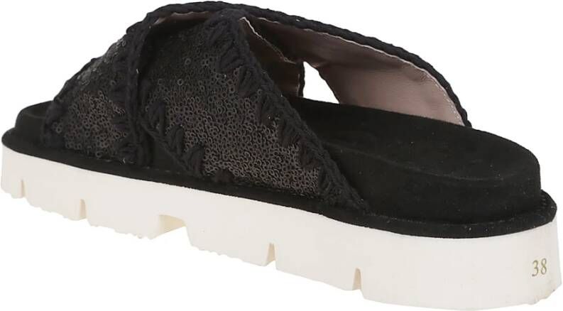 Mou Criss-cross Bio Sandal Plain Microsequins