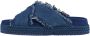 Mou Denim sandaal met kruissteek Blue Dames - Thumbnail 3