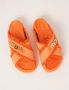 Mou Crisscross slippers oranje Orange Dames - Thumbnail 4