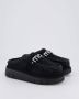 Mou Handgemaakte Bounce Clog met Gehaakte Details Black Dames - Thumbnail 9