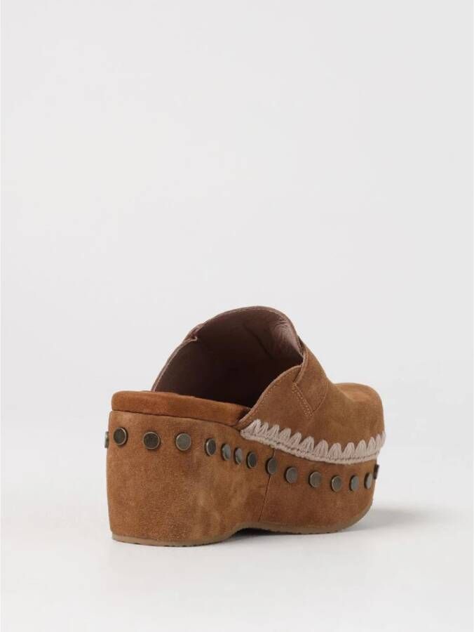 Mou Enkellaarzen met Shearling Sleehak