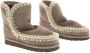 MOU Vachtlaarzen Dames Eskimo 18 Glitter Logo Maat: 39 Materiaal: Suède Kleur: Taupe - Thumbnail 6