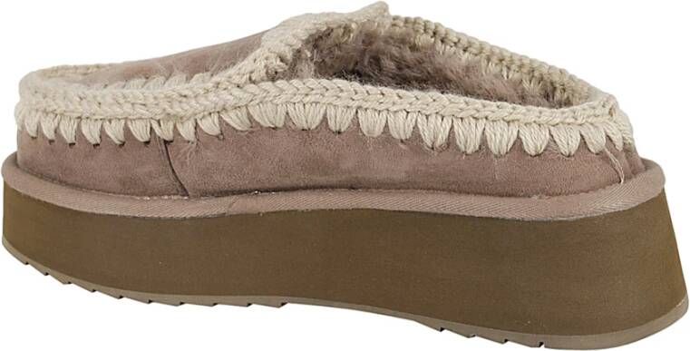 Mou Eskimo Platform Klompen Black Dames