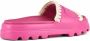 Mou EVA Slide Sandaal Fuchsia Gehaakt Pink Dames - Thumbnail 2