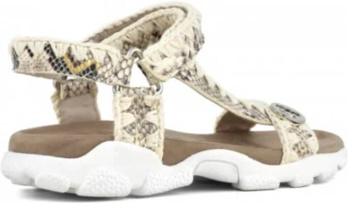 Mou Flat Sandals Beige Dames