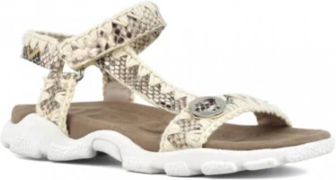 Mou Flat Sandals Beige Dames