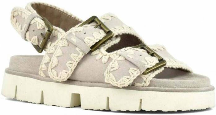 Mou Platte sandalen Beige Dames