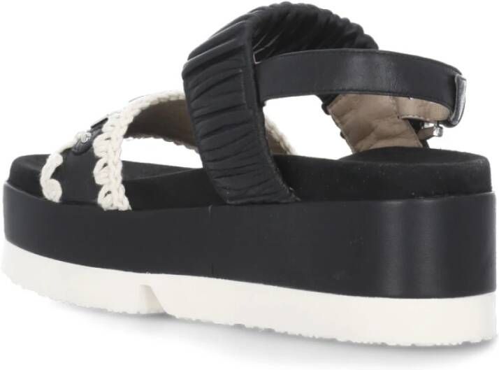 Mou Flat Sandals Black Dames