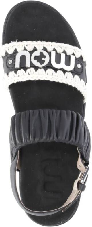 Mou Flat Sandals Black Dames