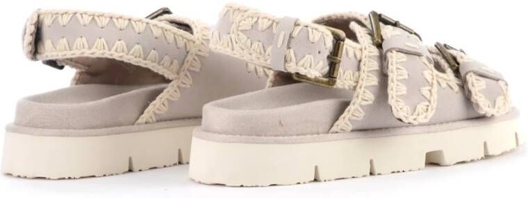 Mou Flat Sandals Grijs Dames