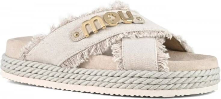 Mou Flip Flops Beige Dames