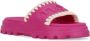 Mou Fuchsia Sandalen met Reliëf Logo Pink Dames - Thumbnail 3