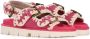 Mou Fuchsia Suede Bio Buckle Sandal - Thumbnail 2