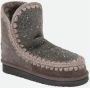 Mou Grijze Gehaakte Trimlaarzen met Faux-Fur Voering Gray Dames - Thumbnail 9