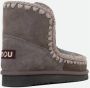 Mou Grijze Gehaakte Trimlaarzen met Faux-Fur Voering Gray Dames - Thumbnail 10