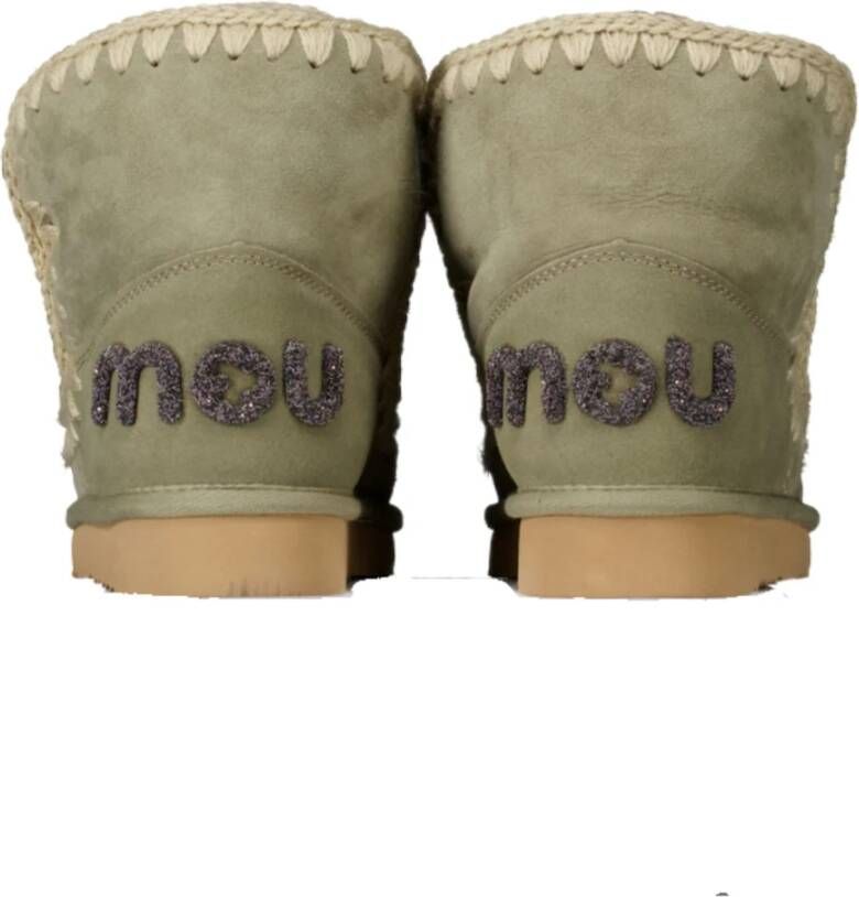 Mou Glitterslippertjes Lichtgroen Green Dames
