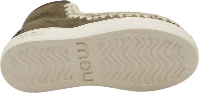 Mou Glitter Logo Sneaker Laarzen Shearling