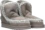 Mou Grijze Glitter Logo Enkellaarzen Gray Dames - Thumbnail 12