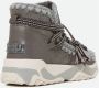 Mou Grijze Vetersneakers met Warm Design - Thumbnail 2