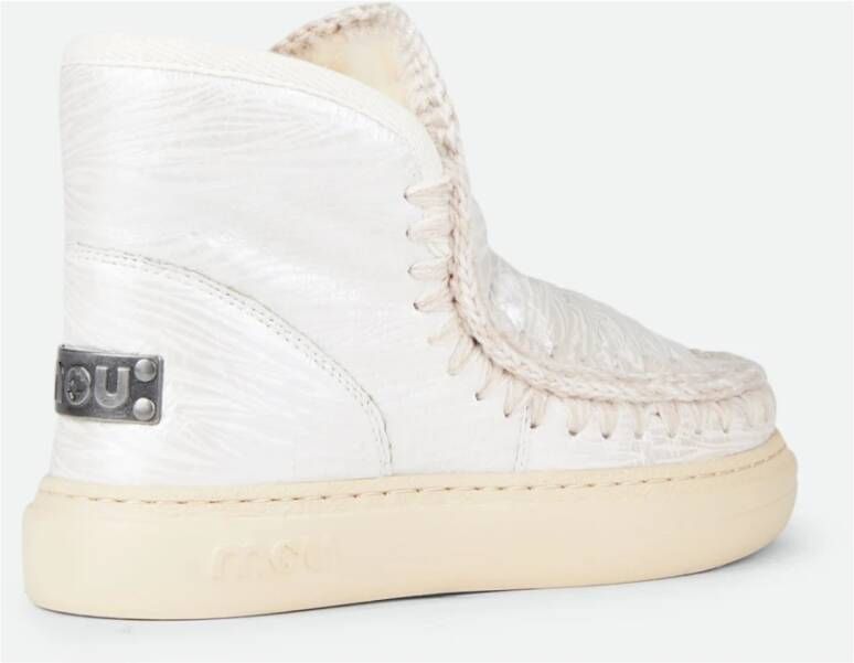 Mou Handgemaakte Eskimo 18 Witte Laarzen White Dames