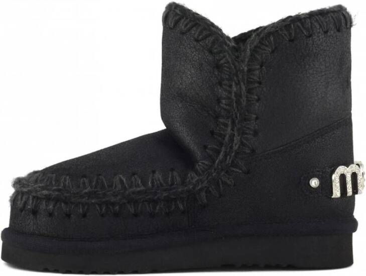Mou Handgemaakte Eskimo laarzen met strass logo
