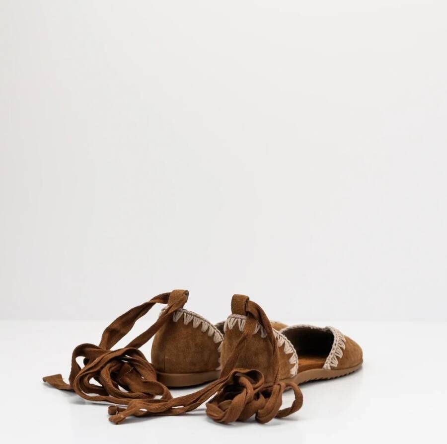 Mou Kanten Ballerina Platte Schoen