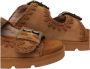 Mou Bruine Leren Sandalen met Verstelbare Banden Brown Dames - Thumbnail 20