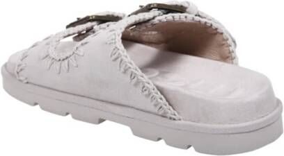 Mou Zwarte Bio Sandaal met Twee Gespen Black Dames