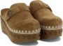 Mou 611001A Sabot Klomp Plain Vrouwen Brown Dames - Thumbnail 7