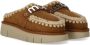 MOU Instappers Dames Bounce Clog Maat: 41 Materiaal: Suède Kleur: Cognac - Thumbnail 8