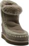Mou Metalen Logo Sleehaklaarzen Zilver Iconic Gray Dames - Thumbnail 3