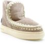 MOU Enkellaarsjes Dames Pantoffels Damesschoenen Suède Eskimo bold glitt Taupe - Thumbnail 8