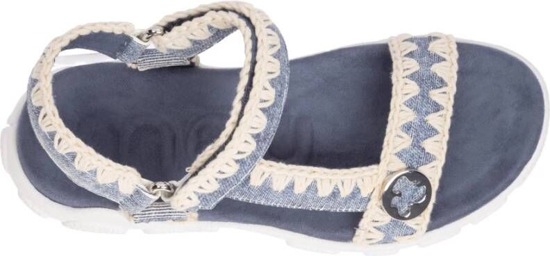 Mou Platte sandalen Blauw Dames
