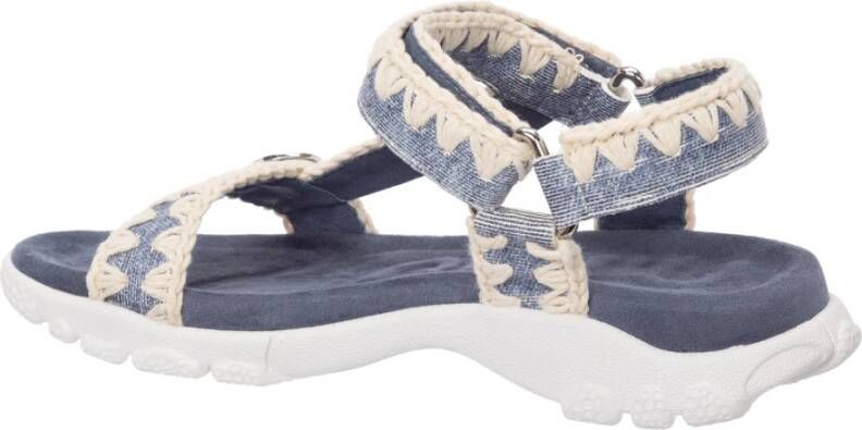 Mou Platte sandalen Blauw Dames