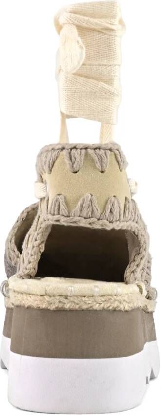 Mou Platte sandalen Grijs Dames