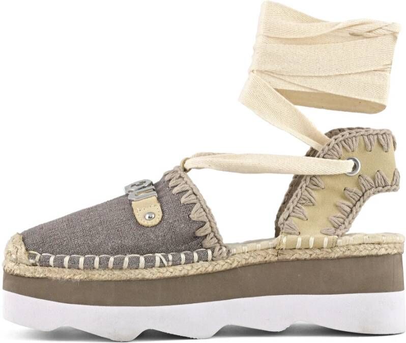 Mou Platte sandalen Grijs Dames