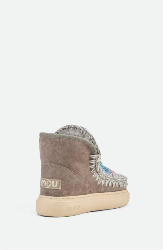 Mou Regenboog Eskimo Sneakers Brown Dames