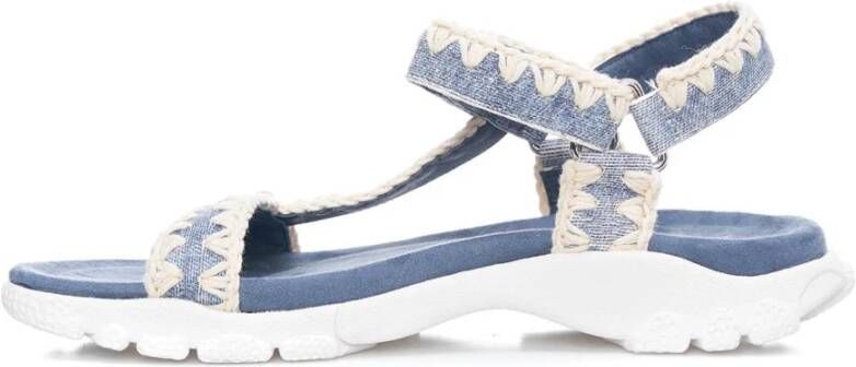 Mou Platte sandalen Blauw Dames