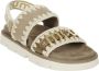 Mou Beige en Gouden Leren Sandalen Yellow Dames - Thumbnail 11