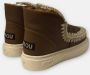 Mou Eskimo Sneaker Bold Haakdetails Dubbelzijdig Schapenvacht Brown Dames - Thumbnail 2