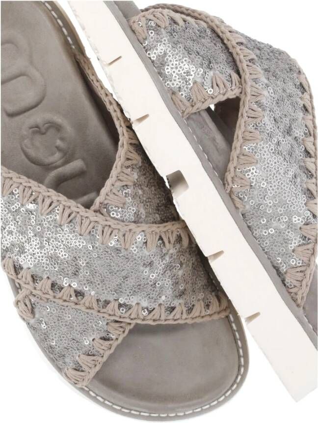 Mou Strass Suède Sandalen