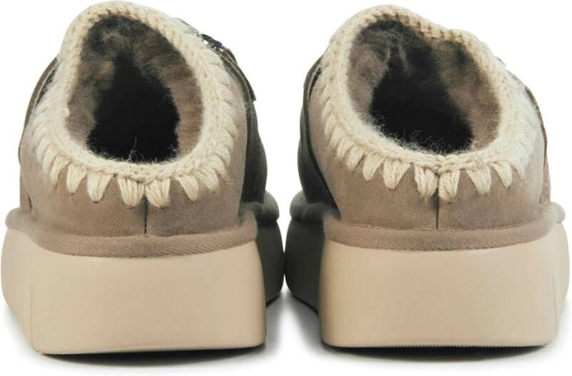 Mou Taupe Pantoffels Beige Dames