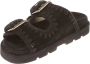 MOU Slippers Dames Low Bio Sandal 2buckles Monoch Maat: 37 Materiaal: Suède Kleur: Bruin - Thumbnail 4
