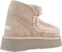 Mou Warme Winterlaarzen Mini Eskimo Stijl Beige Dames - Thumbnail 3