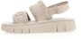 Mou Witte Suède Sleehak Sandalen Elegante Stijl White Dames - Thumbnail 3