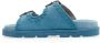Mou Denim Two Strap Sleehakken Blauw Blue Dames - Thumbnail 3