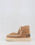 MOU Vachtlaarzen Dames Eskimo Sneaker Bold Glitter Logo Maat: 37 Materiaal: Suède Kleur: Cognac - Thumbnail 15