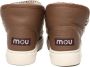 Mou Eskimo Sneaker Bold Haakdetails Dubbelzijdig Schapenvacht Brown Dames - Thumbnail 3