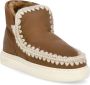 Mou Eskimo Sneaker Bold Haakdetails Dubbelzijdig Schapenvacht Brown Dames - Thumbnail 2